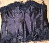 Adult Female Costumes to Hire - Black corset 5XL